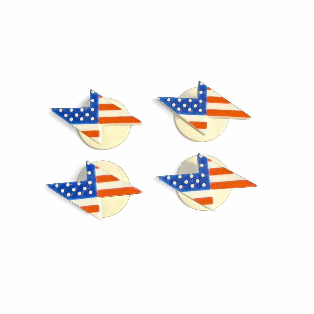 American Flag Buttons