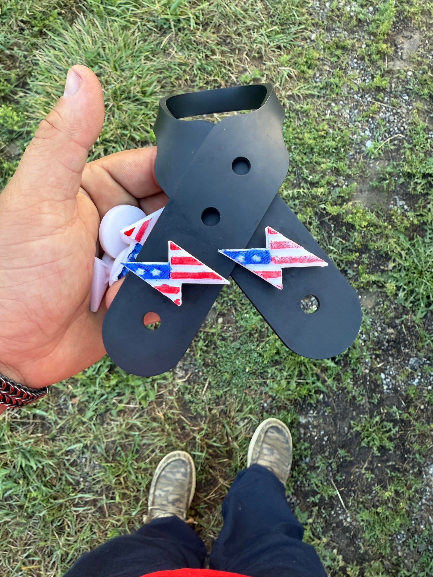 American Flag Buttons