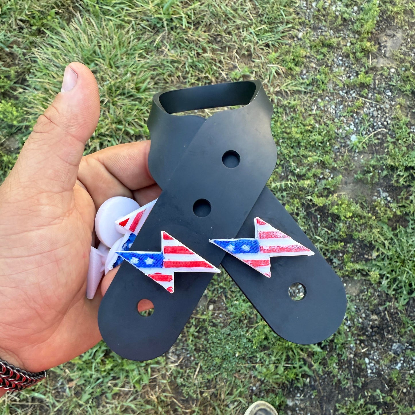 American Flag Buttons